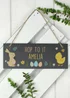 Personalised Memento Company Black Easter Egg Hunt Slate Hanging Sign - One Size Image 2