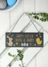 Personalised Memento Company Black Easter Egg Hunt Slate Hanging Sign - One Size Image 3