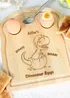 Personalised Memento Company Light Brown Dinosaur Egg & Toast Board - One Size Image 2