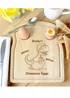Personalised Memento Company Light Brown Dinosaur Egg & Toast Board - One Size Image 3
