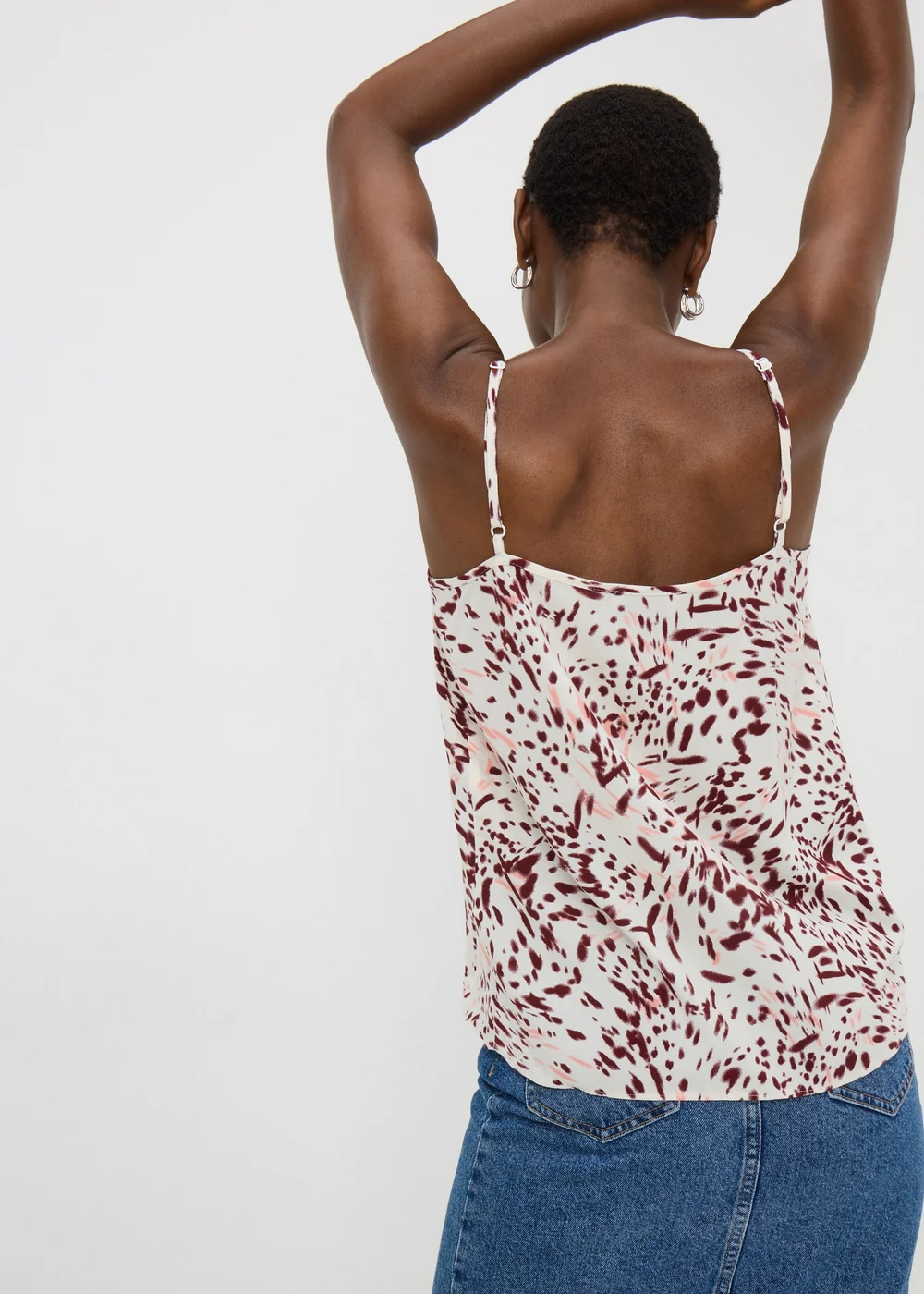 Pink Print Cami Top - 8 Image 3