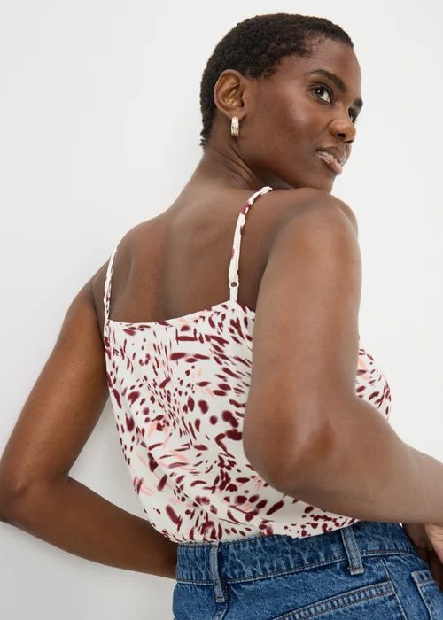 Pink Print Cami Top - 8 Image 2