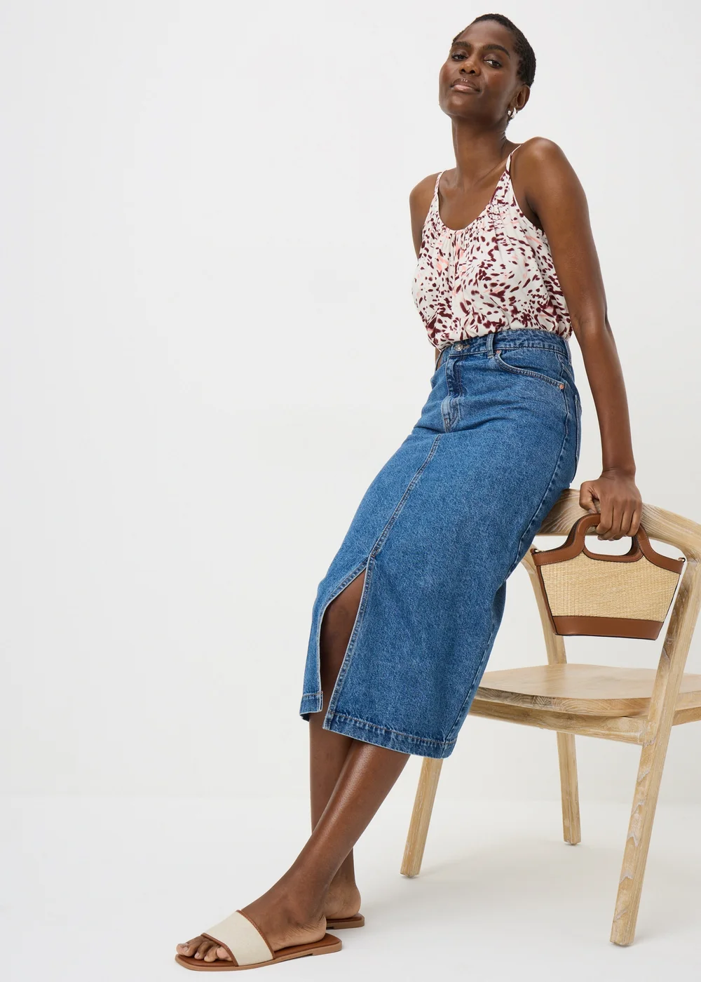 Pink Print Cami Top - 8 Image 1