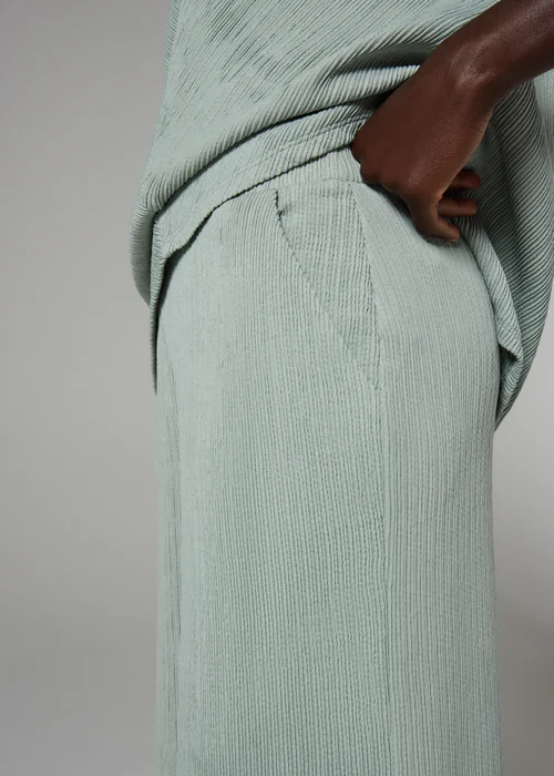 Et Vous Sage Plisse Co Ord Trousers - 8/L29 Image 2