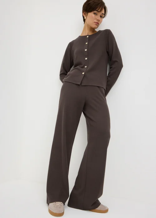Chocolate Brown Co Ord Trousers - 26/L29 Image 1