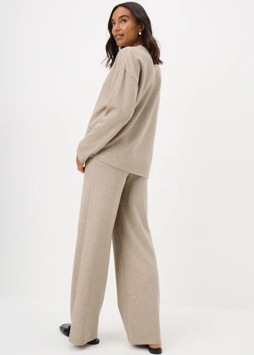 Beige Soft Touch Co Ord Trousers - Size 24 29 leg Image 2