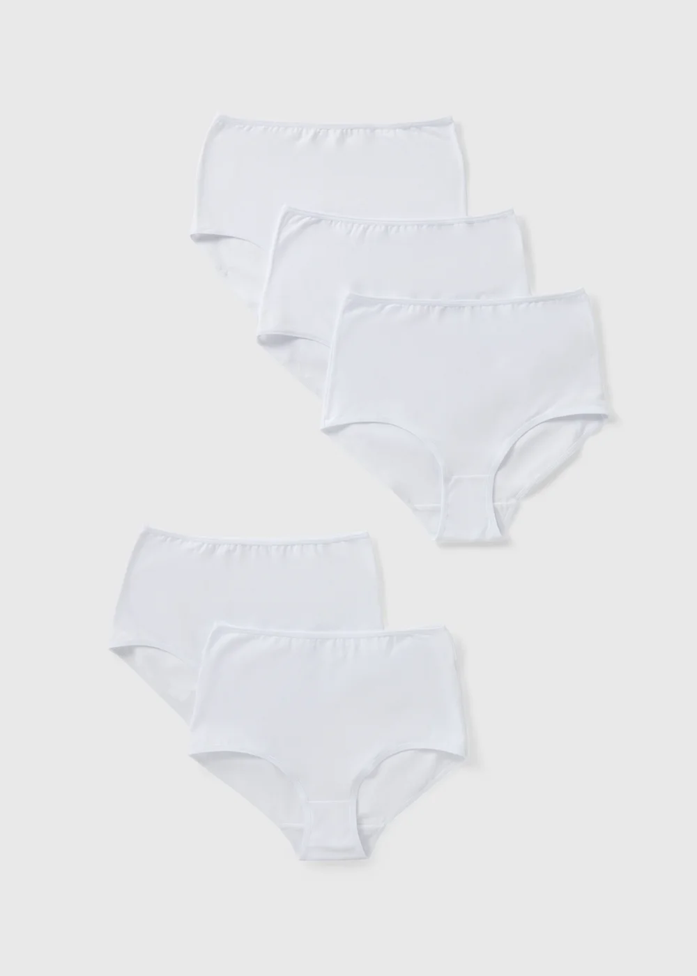 5 Pack White Full Knickers - 8 Image 1