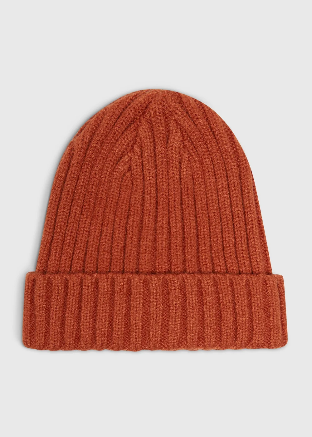 Baby Rust Knitted Beanie (Newborn-24mths) - Age 0 - 3 Months Image 1