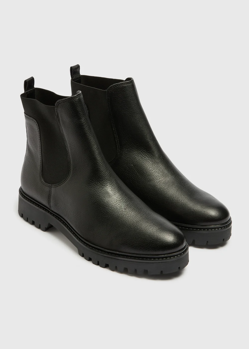 Black Leather Chelsea Boots - 3 Image 1