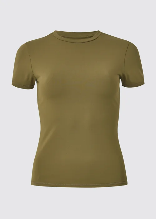 Souluxe Khaki Short Sleeve T Shirt - 8 Image 4