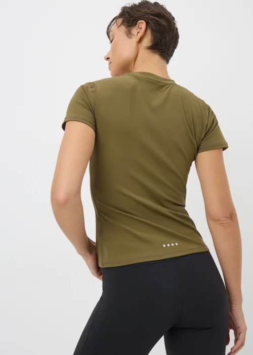 Souluxe Khaki Short Sleeve T Shirt - 8 Image 2