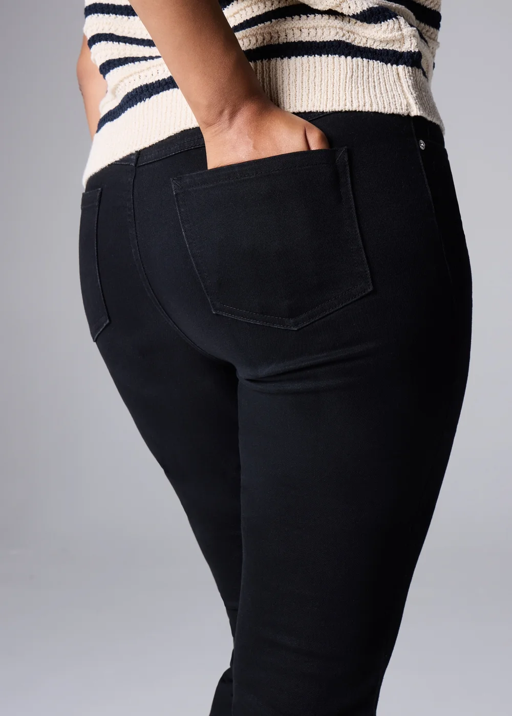 Black Bootcut Jeans - Size 12 29 leg Image 2