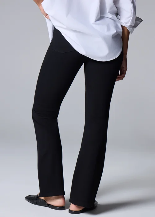 Black Bootcut Mid Rise Jeans - 8/L29 Image 3