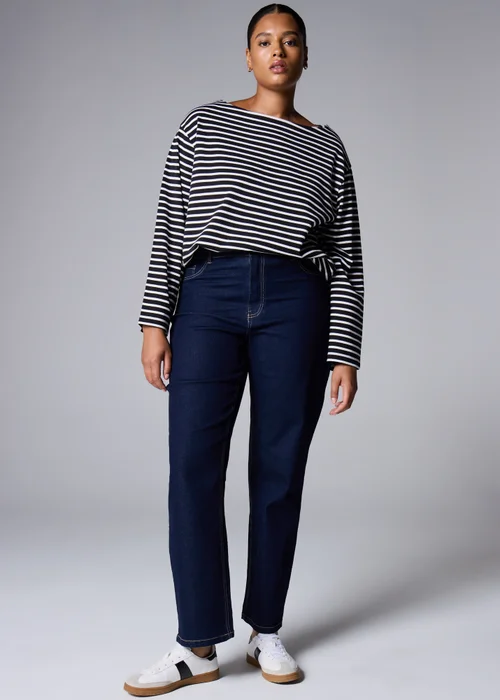 Rinsewash Straight Leg Jeans - 8/L29 Image 1