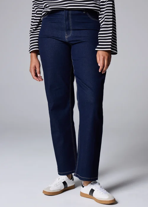 Rinsewash Straight Leg Jeans - 8/L29 Image 3