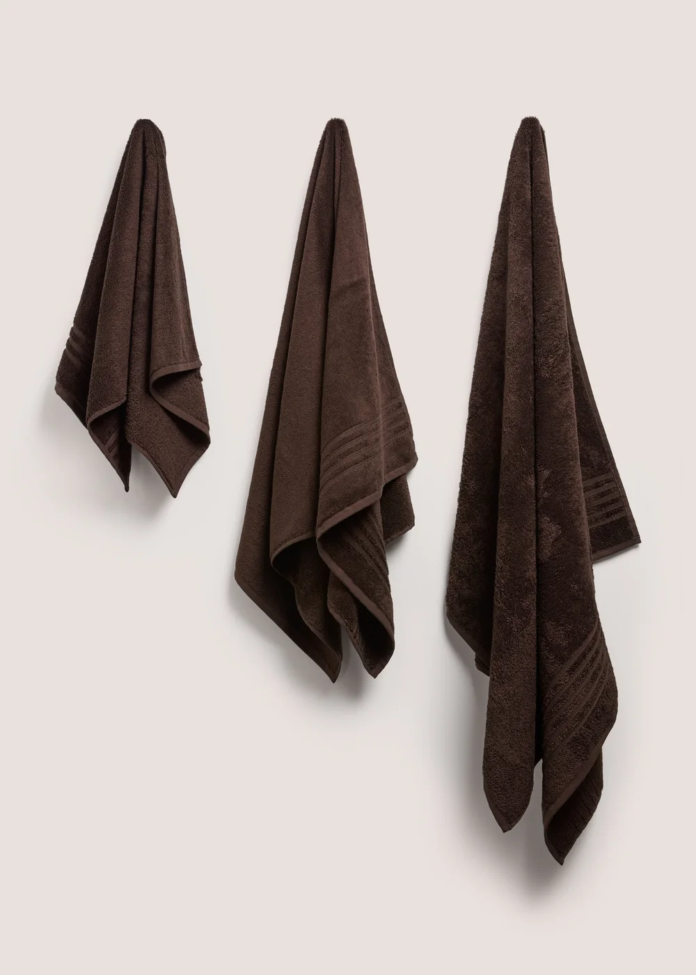 Brown 100% Egyptian Cotton Towels - Bath Towel Image 1