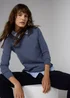 Et Vous Blue 2 In 1 Knitted Jumper & Shirt - 12 Image 3