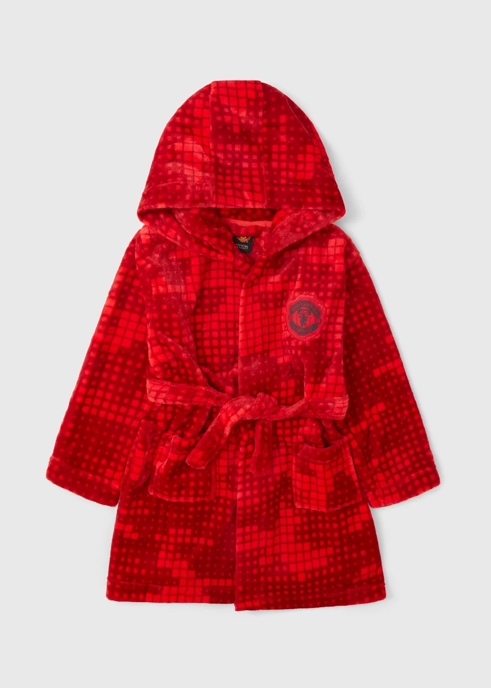 Manchester United Boys Red Dressing Gown (4-13yrs) - Age 8 Years Manchester United Boys Red Dressing Gown (4-13yrs) - Age 8 Years