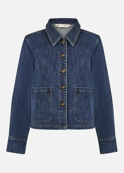 Yumi Blue Denim Jacket With Patch Pockets - 14 Image 2
