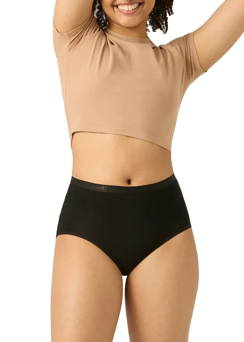 Modibodi Black Moderate/Heavy Period Full Brief Pants - 8 Image 1
