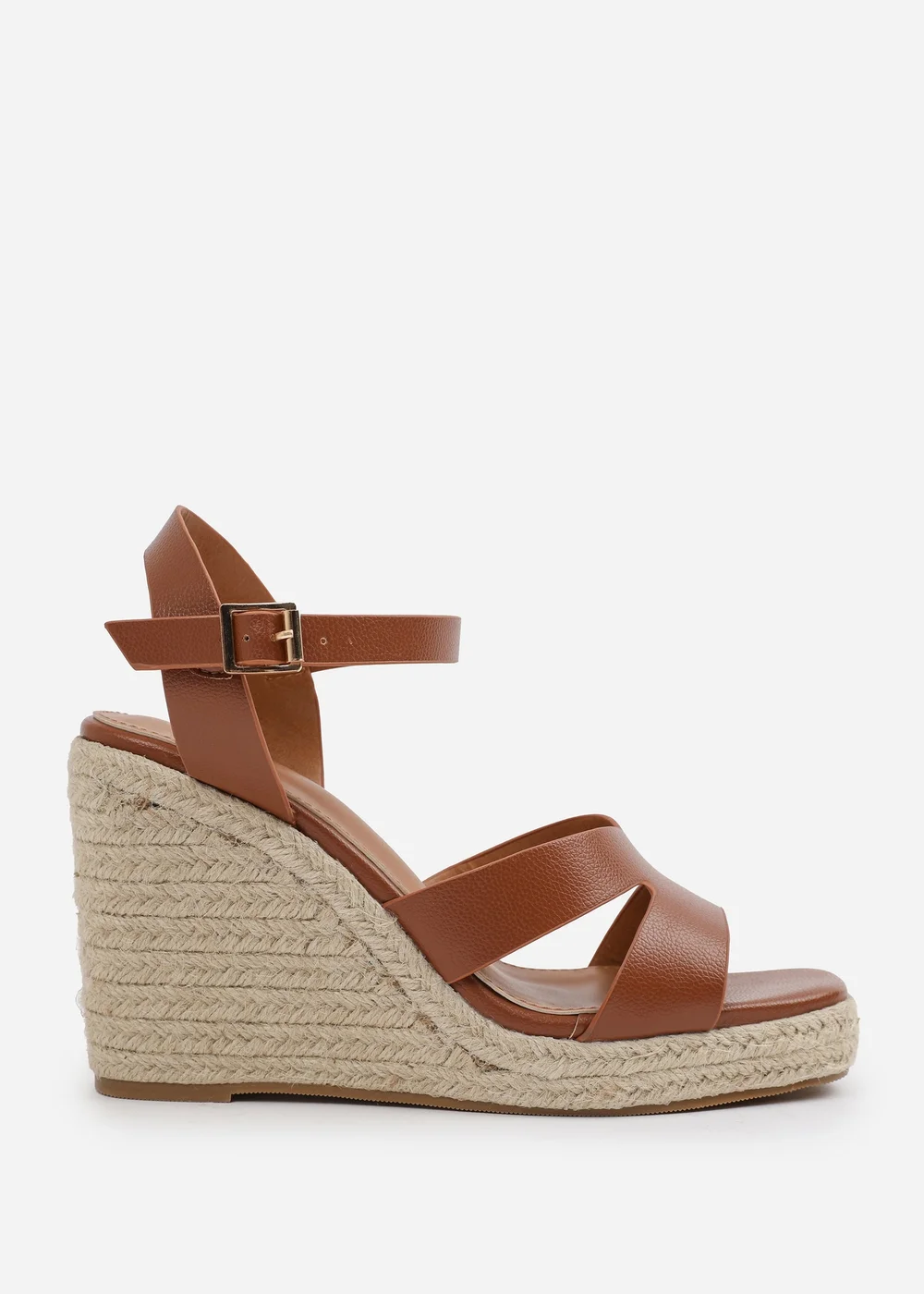 Where's That From Tan PU Sansa Wedge Shoes - 5 Image 2