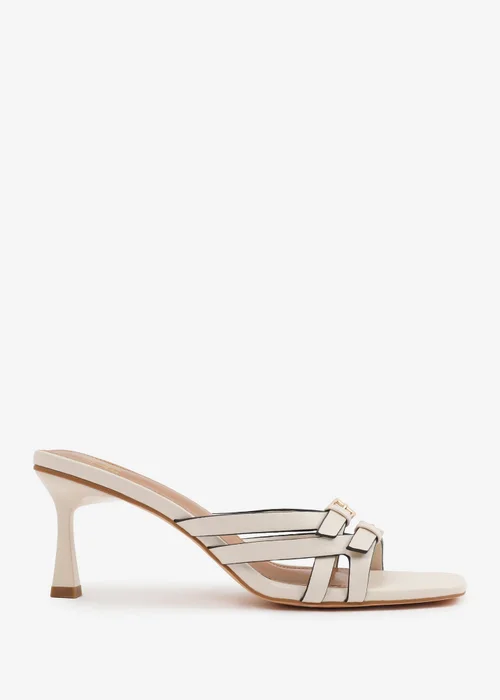 Where's That From Cream PU Ariela Wide-Fit Cross-Over-Buckle Details Strap Heel - 3 Image 2