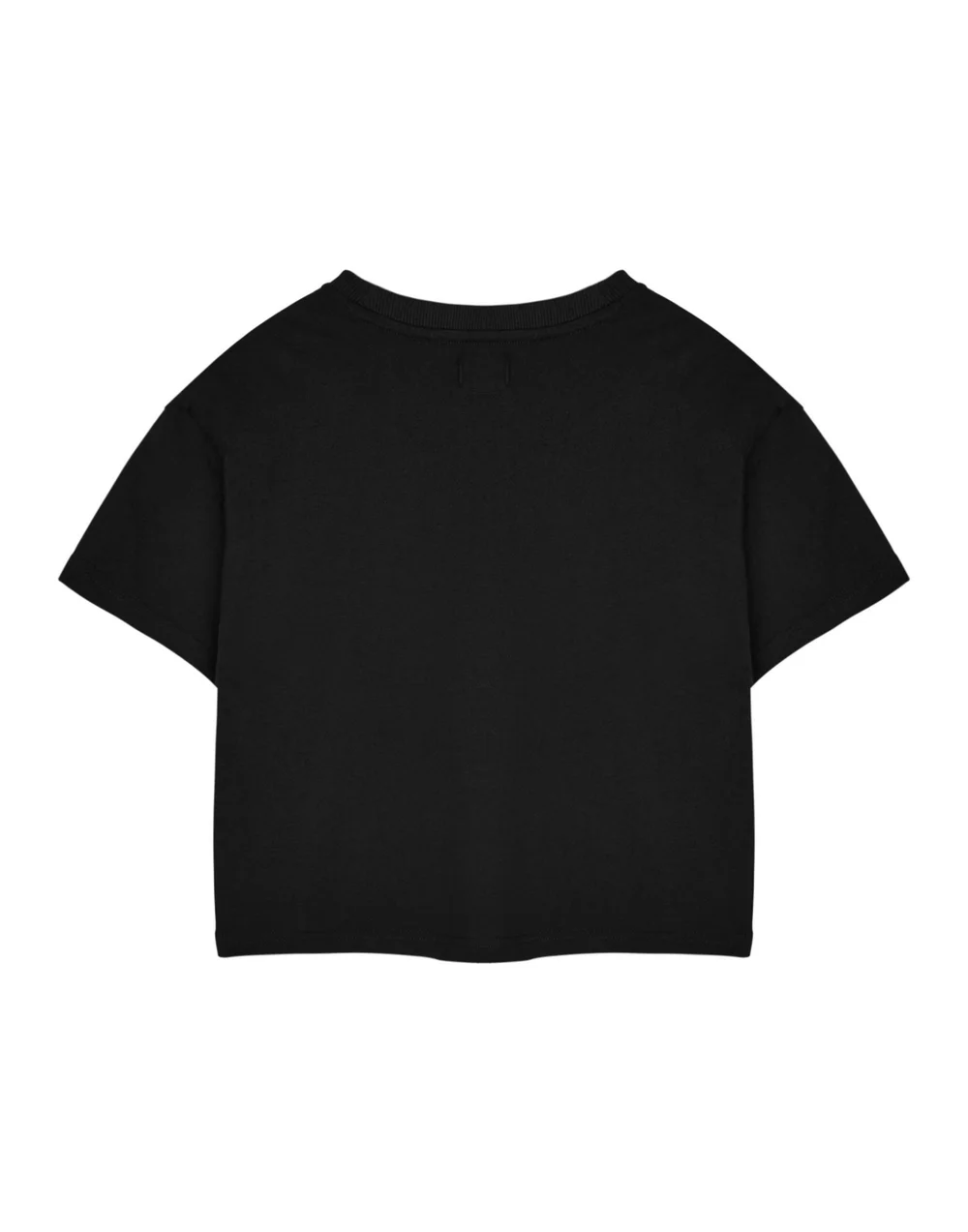 Betty Boop Heart Black Cropped Short Sleeved T-Shirt - Small Image 2