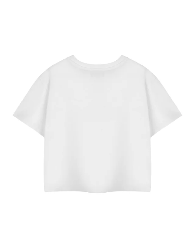 Vanilla Underground Disney True Original Mickey & Minnie White Cropped T-Shirt