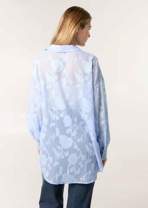 Blue Vanilla Blue Sheer Devore Shirt - XL Image 3