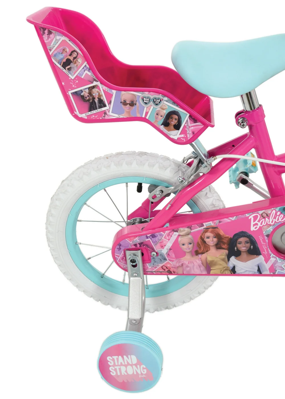 Barbie Pink Bike (14inch) - One Size Image 6