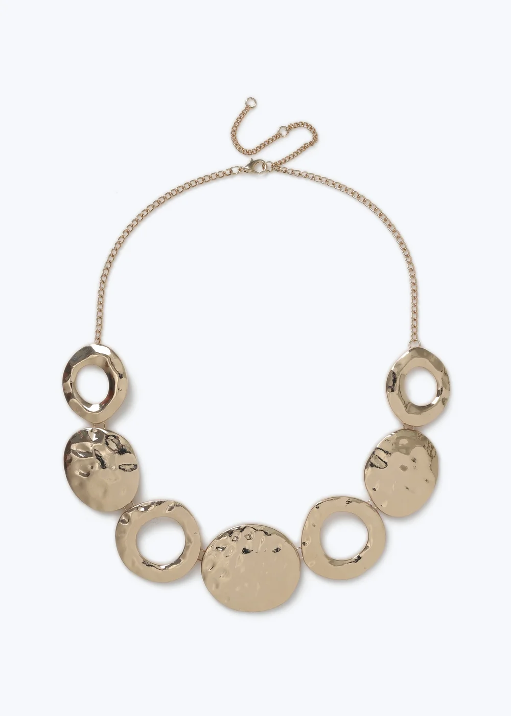 Muse Gold Circle Collar Necklace - One Size Image 1