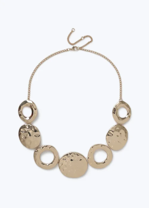 Muse Gold Circle Collar Necklace - One Size Image 1