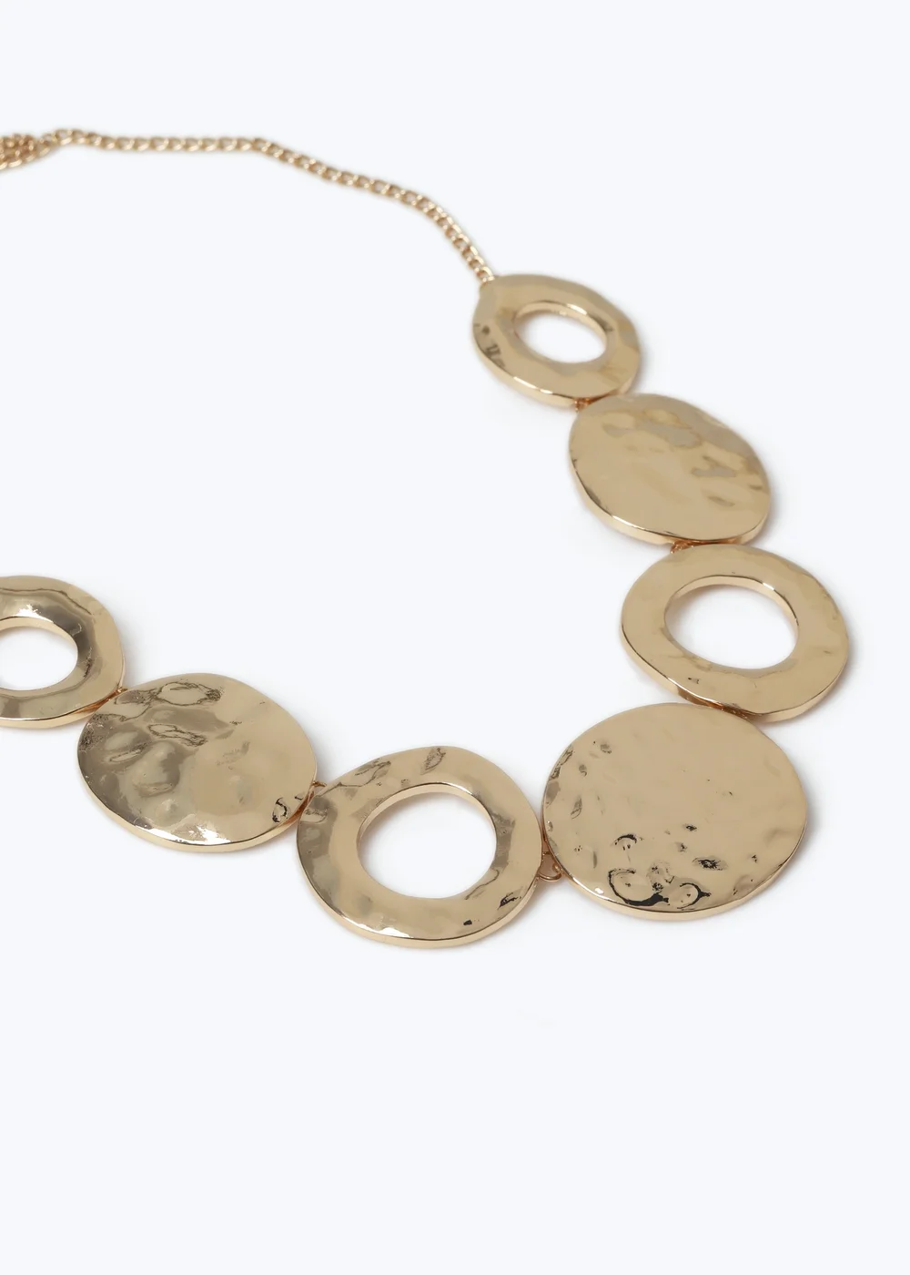 Muse Gold Circle Collar Necklace - One Size Image 2