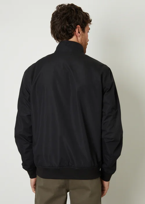 Threadbare Black Zip Up Harrington Style Jacket - S Image 2
