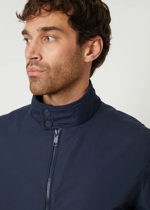 Threadbare Navy Zip Up Harrington Style Jacket - XL Image 3