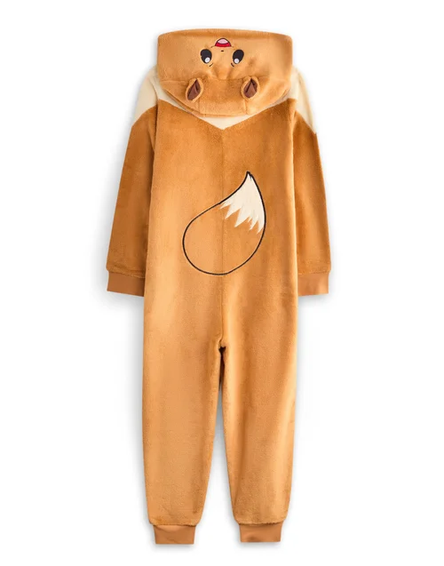 Vanilla Underground Pokemon Eevee Girls Brown Onesie (4-14 Years) - Age 5-6 Years Image 2
