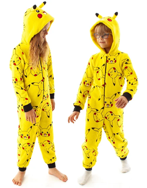 Vanilla Underground Pokemon Pikachu Unisex Kids Yellow Onesie (4-14 Years) - Age 4-5 Years Image 3
