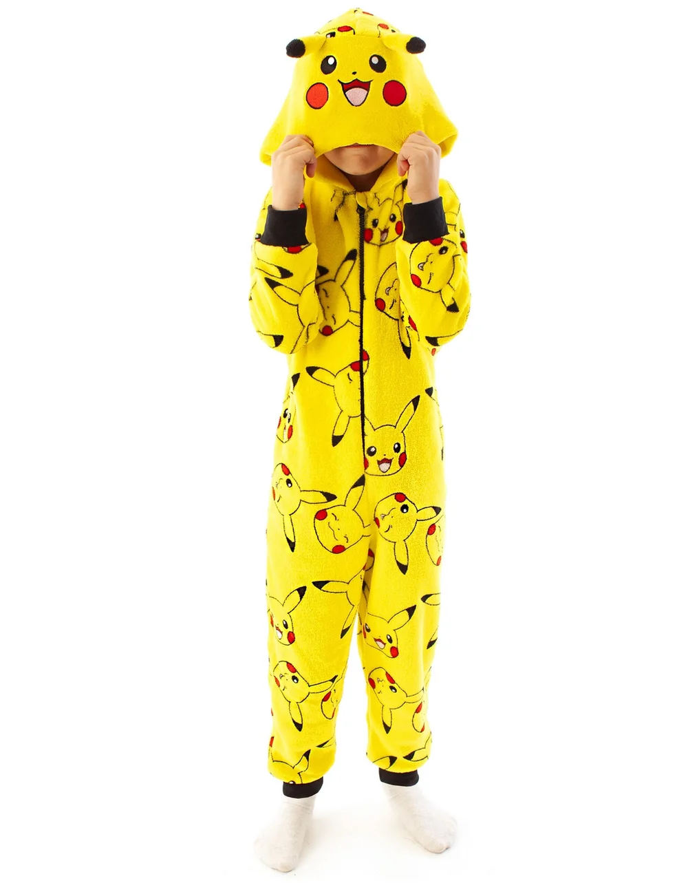 Vanilla Underground Pokemon Pikachu Unisex Kids Yellow Onesie (4-14 Years) - Age 4-5 Years Image 1