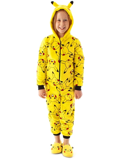 Vanilla Underground Pokemon Pikachu Unisex Kids Yellow Onesie (4-14 Years) - Age 4-5 Years Image 2