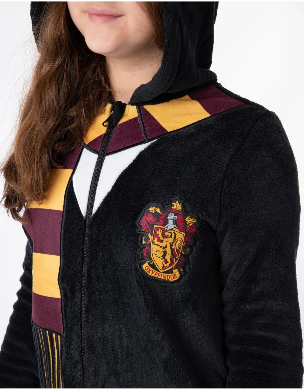 Vanilla Underground Harry Potter Gryffindor Unisex Kids Black Onesie (7-14 Years) - 098 Image 3