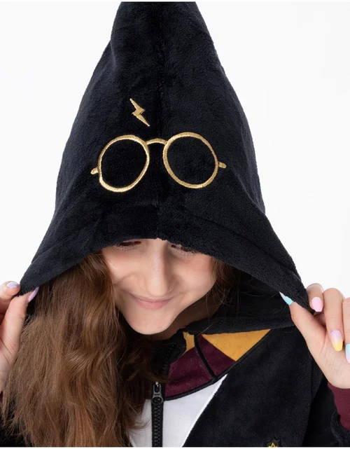 Vanilla Underground Harry Potter Gryffindor Unisex Kids Black Onesie (7-14 Years) - 098 Image 5