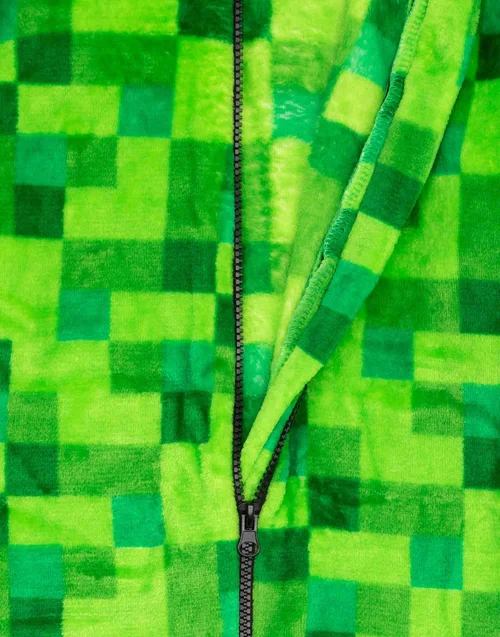 Vanilla Underground Minecraft Unisex Kids Green Pixelate Creeper Onesie (5 - 14 Years) - 5-6 Yrs Image 5