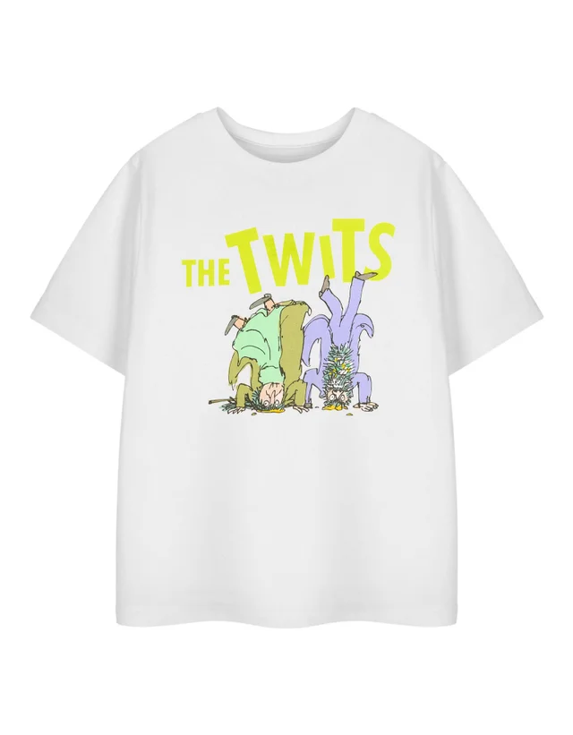 Vanilla Underground Roald Dahl The Twits Unisex Kids White T-Shirt (3-14 Years)