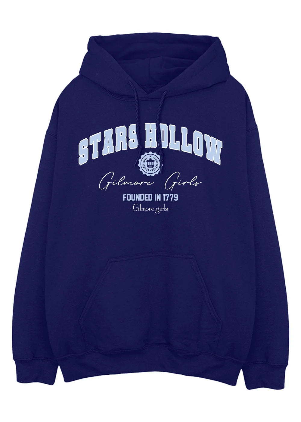 Spiral Galaxy Gilmore Girls Stars Hollow Women Navy Hoodie - M Image 1