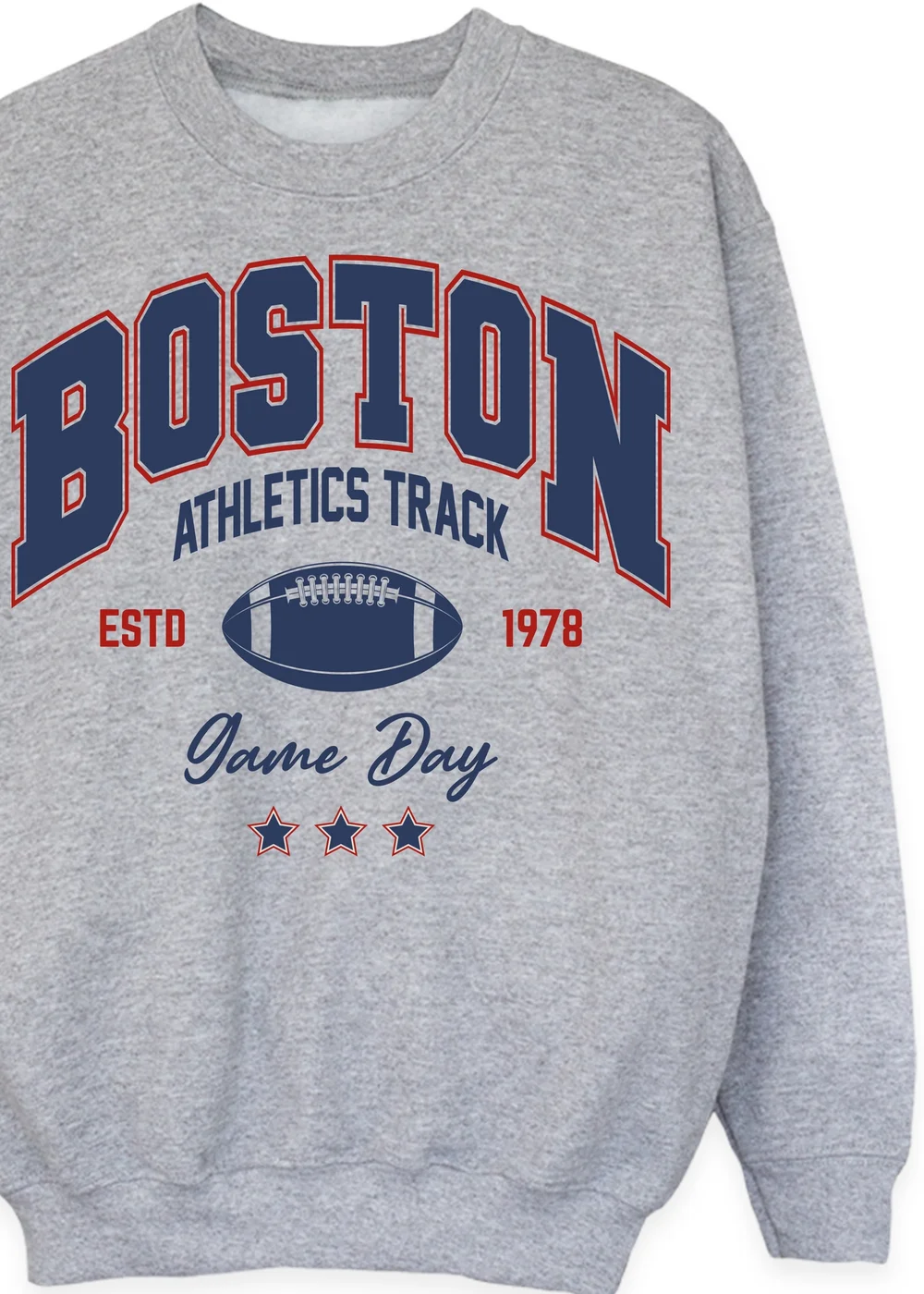 Brands In Boston Athletics Track Kids Heather Grey Sweatshirt (3-13 Years) - 3-4 Yrs Image 2