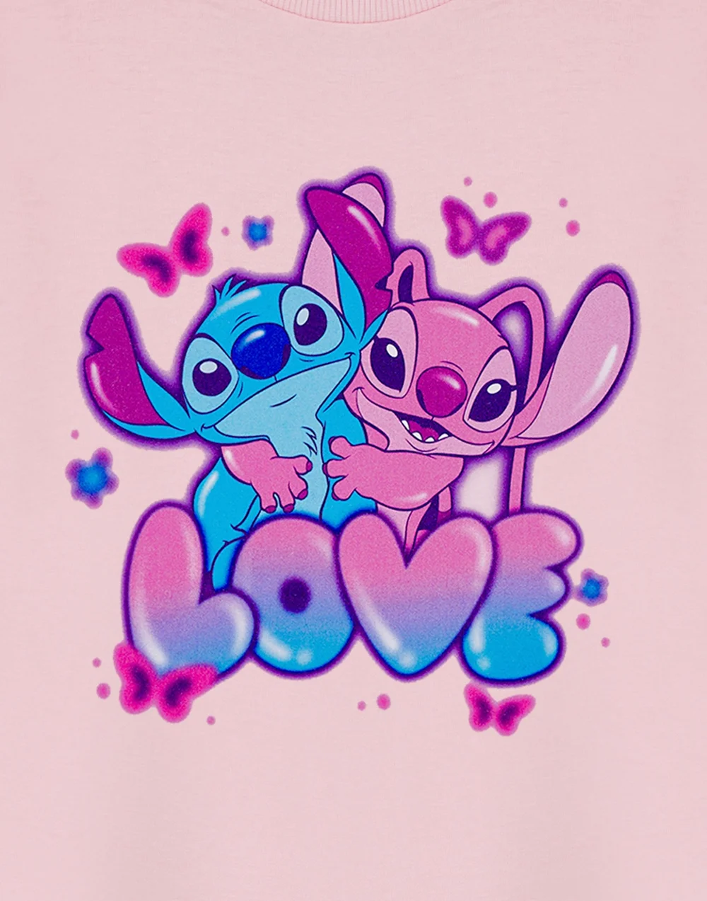 Vanilla Underground Disney Lilo & Stitch Love Girls Pink T-Shirt (3-14 Years) - 11-12 Yrs Image 6