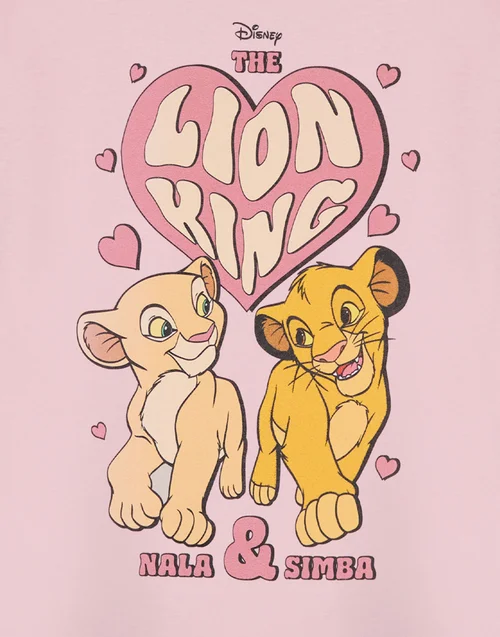 Vanilla Underground Disney Heart Lion King Girls Pink T-Shirt (3-14 Years) - 13-14 Yrs Image 6