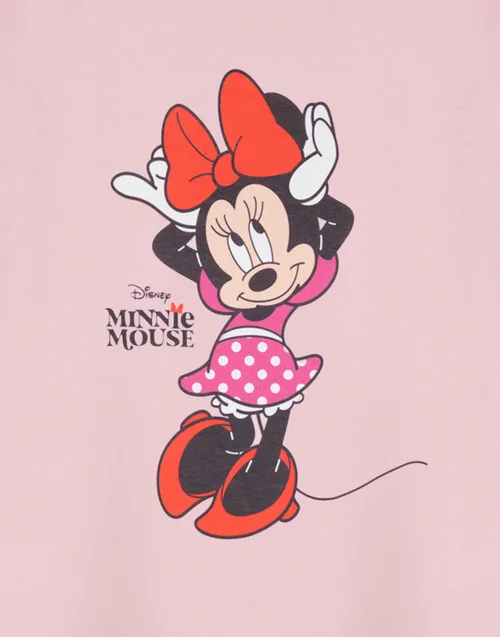 Vanilla Underground Disney Minnie Mouse Pose Girls Pink T-Shirt (18 Months - 8 Years) - 5-6 Yrs Image 6