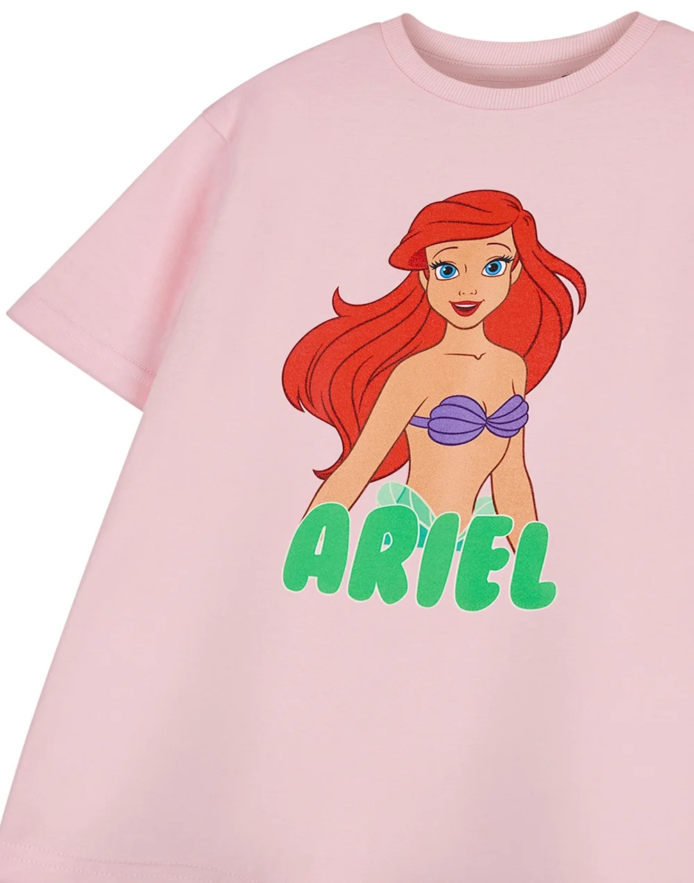 Vanilla Underground Disney Ariel Pink T-Shirt (3-8 Years) - Age 5-6 Years Image 5