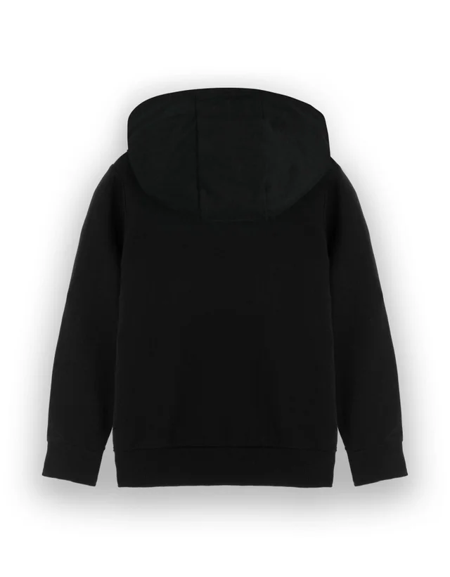 Vanilla Underground Minecraft Creeper Print at Front Big Kids Black Hoodie (5-14 Years)